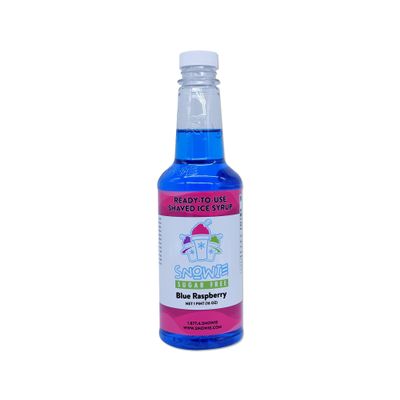 SNOWIE - Ready To Use Pints Sugar Free, Blue Raspberry (Sucrose), 16 Fl Oz (Pint)
