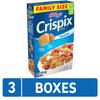 Kellogg's Crispix Cold Breakfast Cereal, 8 Vitamins and Minerals, Great in Snack Mix, Family Size, Original (3 Boxes) view 4