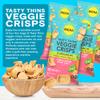 BIENA Tasty Thins Veggie Crisps - Made with Avocado Oil - Low Calorie Veggie Chips for Adults and Kids - 4-Pack, 4 Ounce Bags - Himalayan Pink Salt view 3