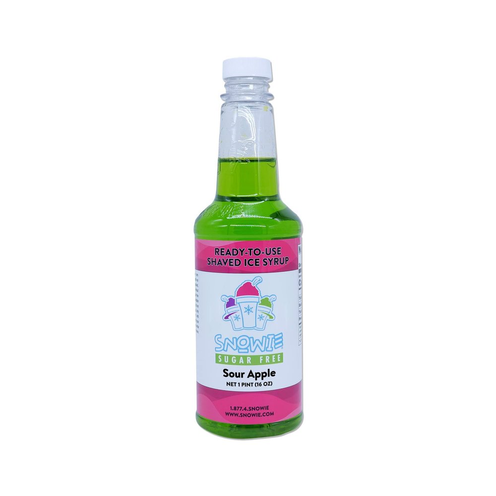 SNOWIE - Ready To Use Pints Sugar Free, Sour Apple (Sucrose), 16 Fl Oz (Pint)