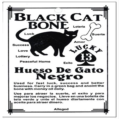 AURA VARIETY 6 PCS Black CAT Bone Faux-IMITACIN DE Hueso DE GATO Negro