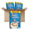 Kellogg's Rice Krispies Cold Breakfast Cereal, Kids Snacks, Baking Marshmallow Treats, Family Size, Original (3 Boxes) view 1