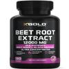 Beet Root Extract - 12000mg 20x Concentrated Beet Root Capsules Supplement w/Black Pepper - High Nitrates - Natural Nitric Oxide Booster - Highly Concentrated & Bioavailable - Made in USA -180 Caps view 1