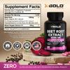 Beet Root Extract - 12000mg 20x Concentrated Beet Root Capsules Supplement w/Black Pepper - High Nitrates - Natural Nitric Oxide Booster - Highly Concentrated & Bioavailable - Made in USA -180 Caps view 2