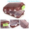 2PCS Travel Pill Box, Cute Pill Organizer, Small Pill Case, Portable Medicine Organizer for Purse, with 10 Compartments for Different Medicines view 2