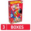 Kellogg's Froot Loops Cold Breakfast Cereal, Fruit Flavored, Breakfast Snacks with Vitamin C, Family Size, Original (3 Boxes) view 4