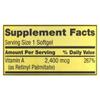 Spring Valley Vitamin A Supplement 2400 mcg- 250 Softgels Pack of 2 view 3
