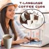 T-Language 100 Packs Disposable Coffee Cups for Hot Chocolate, Tea, and Other Drinks White 10oz view 2