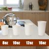 T-Language 100 Packs Disposable Coffee Cups for Hot Chocolate, Tea, and Other Drinks White 10oz view 4