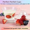botogift 50 Sets 9 oz Clear Plastic Cups with Insert & Dome Lids(NO HOLE) - Disposable Parfait Cups with Lids for Fruit Yogurt Smoothie Iced Cold Drinks Dips and Veggies, No Leaking view 3