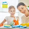 2Pack Mini-Blind Cleaner Shutters- Window Blind Brush Cleaning, Blind Slat DUST CLENER Tool Air Conditioner Duster Remover, Dust Cleaner with 7pcs Washable Blind Blade Clean Cloth (Blue) view 3