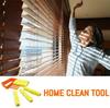 2Pack Mini-Blind Cleaner Shutters- Window Blind Brush Cleaning, Blind Slat DUST CLENER Tool Air Conditioner Duster Remover, Dust Cleaner with 7pcs Washable Blind Blade Clean Cloth (Blue) view 4