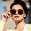 YEIN 2 Pack Sunglasses for Men and Women, UV Protection Glasses Vintage Square Full Frame(Tortoise+black,+0.50 Magnification) view 2
