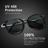 YEIN 2 Pack Sunglasses for Men and Women, UV Protection Glasses Vintage Square Full Frame(Tortoise+black,+0.50 Magnification) view 3