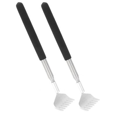 2Pcs Portable Extendable Back Scratcher,Back Scratcher, Metal Stainless Steel Telescoping Back Scratcher Tool(7.9-26.8in), Back Scratcher,2Pcs Portable Extendable Back Scratback Scratcher Back sc