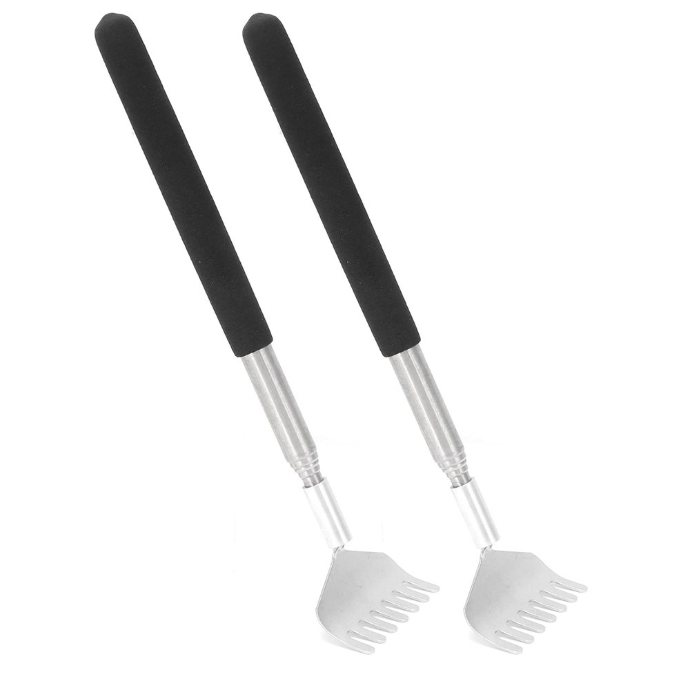 2Pcs Portable Extendable Back Scratcher,Back Scratcher, Metal Stainless Steel Telescoping Back Scratcher Tool(7.9-26.8in), Back Scratcher,2Pcs Portable Extendable Back Scratback Scratcher Back sc