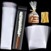 ASTARON 400 Pcs Pretzel Bags with Ties, Clear Cellophane Bags Pretzel Sticks Individual Rod Bags Self Adhesive for Birthday Party Treat Cookies Candies view 1