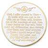 1 to 50 Year Twisted Tree of Life Sobriety Coin - Gold Plated AA Chips & Medallions - 4 Year Sobriety Coin - White view 2