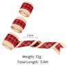 2 Roll Wired Plaid Ribbons Stars Stripes Ribbon Burlap Craft Ribbon Christmas Decoration 4th of July Decor American Independence Day for DIY Gift Wrapping Holiday Decorations view 3