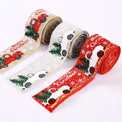 3 Roll Wired Plaid Ribbons Stars Stripes Ribbon Burlap Craft Ribbon Christmas Decoration 4th of July Decor American Independence Day for DIY Gift Wrapping Holiday Decorations