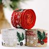 3 Roll Wired Plaid Ribbons Stars Stripes Ribbon Burlap Craft Ribbon Christmas Decoration 4th of July Decor American Independence Day for DIY Gift Wrapping Holiday Decorations view 2