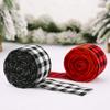 3 Roll Wired Plaid Ribbons Stars Stripes Ribbon Burlap Craft Ribbon Christmas Decoration 4th of July Decor American Independence Day for DIY Gift Wrapping Holiday Decorations view 2