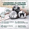 No More Dryer Sheets! XL Wool Dryer Balls 6-Pack, Reusable Laundry Softener & Static Reducer, Eco-Friendly, Long-Lasting, Safe for Sensitive Skin view 2