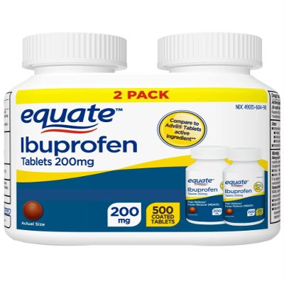 Equate Ibuprofen Tablets, 200 mg, Twin Pack, 500 Count