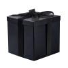 RUSPEPA Black Medium Gift Box with Lids, Ribbon and Tissue Paper, Collapsible Gift Box Perfect for Birthday, Graduation, Father's Day, Wedding and Groomsmen Gifts, 9x9x9 Inches, 1 Pcs view 1