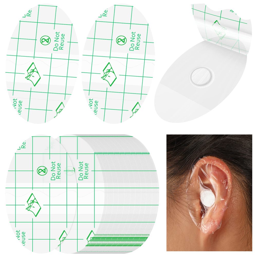 Kingdder 60 Pcs Baby Ear Covers for Bath Waterproof Ear Protection Plugs for Swimming Kids Newborn Shower Surfing Snorkeling and Other Water Sports(White)