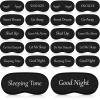 Eurzom 20 Pieces Funny Sleeping Eye Mask Bulk with Adjustable Strap Sleep Blackout Eye Mask for Night Blindfold Cover for Spa Women Men Adult Pajama Party Favors(Black) view 1
