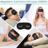 Eurzom 20 Pieces Funny Sleeping Eye Mask Bulk with Adjustable Strap Sleep Blackout Eye Mask for Night Blindfold Cover for Spa Women Men Adult Pajama Party Favors(Black) view 3