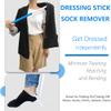 6PC Hip Kit, Hip Replacement Kit After Surgery,Hip Kit for Seniors Total Hip Replacement Prime-Grabber, Sock Aid,Shoehorn&Dressing Stick,Leg Strip,Back Scratcher,Bath Loofah, Hip Kit with Leg Lifter view 4