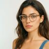 2SeeLife Large Round TR-90 Reading Glasses for Men & Women  Medium-Large Fit, Durable, Spring Hinges, Blue Light Readers, Aqua Blue, +1.00 view 3
