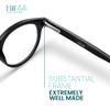 2SeeLife Large Round TR-90 Reading Glasses for Men & Women  Medium-Large Fit, Durable, Spring Hinges, Blue Light Readers, Black, +3.50 view 4