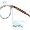 2SeeLife Large Round TR-90 Reading Glasses for Men & Women  Medium-Large Fit, Durable, Spring Hinges, Blue Light Readers, Aqua Blue, +2.00 view 4