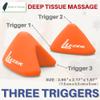 LEZER Trigger Massage Point, Manual Massage Ball, Hip Hook, Muscle Knot Release Tool, Deep Tissue Relief, Hip Flexor Iliacus Back Psoas Hand Foot Myofascial, Physical Therapy, 2.9 in2.1 inOrange view 2