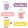 Huaiid 3 oz 100 Packs Small Paper Cups, Mouthwash Cups Bathroom Cup, Disposable Espresso Cup for Snack Bathroom Perfect for Home Condos Rvs Campers (Colorful) view 2