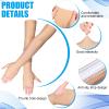 Coume 2 Pairs Elderly Skin Protection Sleeves Arm Protector for Thin Skin Bruising for Men Women(Elegant Style,Medium) view 3
