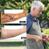 Coume 2 Pairs Elderly Skin Protection Sleeves Arm Protector for Thin Skin Bruising for Men Women(Elegant Style,Medium) view 4