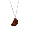 VIE Crescent Shaped Pendant (Red Jasper) view 1