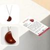 VIE Crescent Shaped Pendant (Red Jasper) view 4