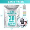 30pcs 2 Gallon Mylar Bags for Food Storage (15 Mil Extra Thick) with Oxygen Absorbers 400CC (60 pcs), Stand-Up Zipper Pouches Resealable and Heat Sealable Bags for Long Term Food Storage(13"x17") view 3