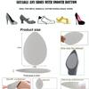 Non-Slip Shoes Pads Sole Protectors Adhesive, High Heels Anti-Slip Shoe Grips (Clear 3pairs) view 3