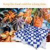 Dry Ice Packs for Shipping - Dry Ice Cold Packs for Shipping Frozen Food - Flexible Ice Blankets Freezer Ice Pack Sheets for Coolers - Dry Ice Packs Automatic Water Absorption, 24 Cells Each, 8 Sheets view 2