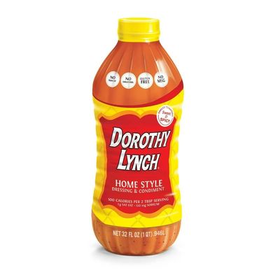 Dorothy Lynch Salad Dressing | Sweet & Spicy | Thick & Creamy | Salads, Dips, Sauces, & Marinades | French Style Condiment | Tangy | Gluten Free | No Trans Fat | USA Made (Home Style, 32 oz (4 Pack))