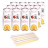 INOTEA POBBLE BURSTING BUBBLE TEA (Pack of 12 Cans) includes SALTATION Thank You Card | Canned Iced Tea Made with Real Fruit Juice and Contains Popping Pearls (16.6oz/can) | 12 Can Bundle- Available Flavors: Assorted, Mango+Red Dragon Fruit, Mixed Be view 2