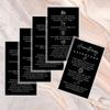 Aromatherapy Massage Aftercare Cards | 50 Pack | 2x3.5 inch Business Card Size | Aromatherapy Accessories | Black Card Design view 4