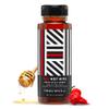 RED HOT HIVE Extra Spicy Honey, Sweet & Fiery Hot Honey Infused with Carolina Reaper Pepper by Fuego Spice - 12 Oz - Squeeze it on a BBQ Chicken Wings or Try it on a Taco - Heat Level: 7/10 view 1