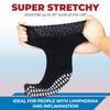 Extra Wide Socks for Swollen Feet, Bariatric Socks, Non Slip Socks Men, Hospital Socks, Swollen Feet Socks Women, Extra Wide Socks, Diabetic Socks for Men and Women, Hospital Socks - 3 pairs view 3